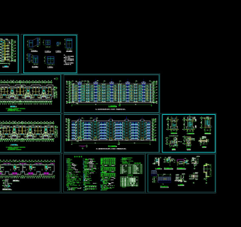 小区多层住宅cad建施图