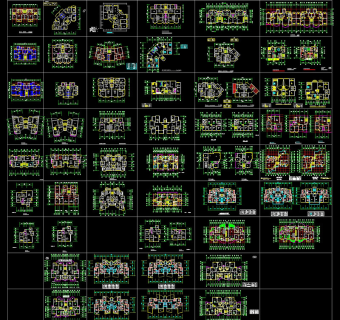 一梯两户户型cad图纸