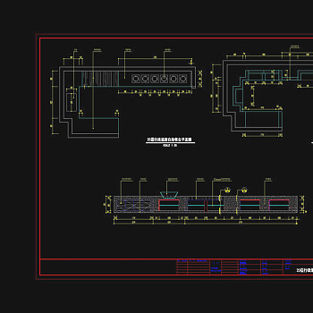 20层行政酒廊自助餐台详图cad图纸