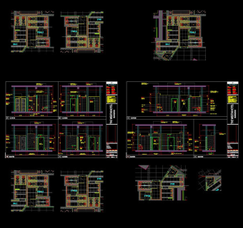 酒店立面cad建筑图纸