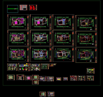 弓长岭施工图cad图纸