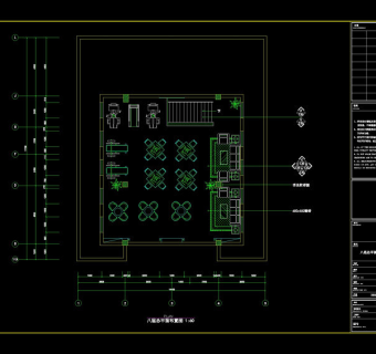 八层总平面cad图纸