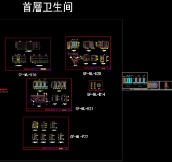 一层立面cad图纸