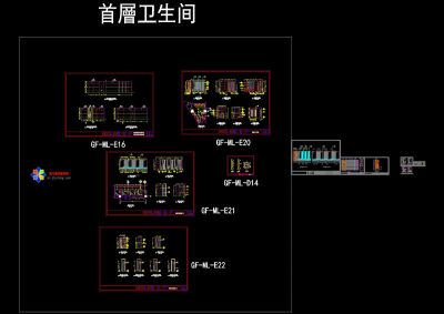 一层立面cad图纸