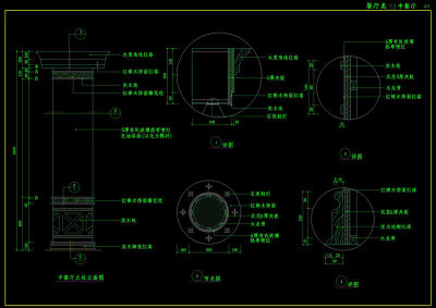 柱子cad图纸