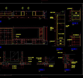 别墅施工cad图稿