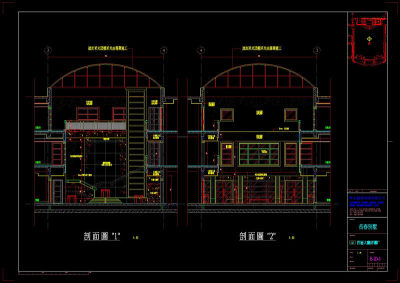 别墅住宅建筑cad详图素材