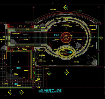 别墅立面cad建筑图纸素材