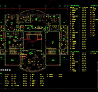 别墅住宅cad详图素材
