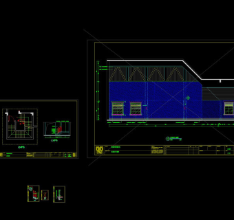 消防楼梯施工图cad图纸