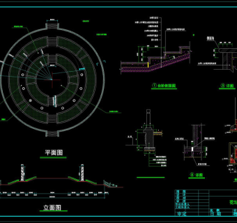 花坛施工图cad图纸