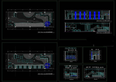 酒吧设计装修图cad图纸