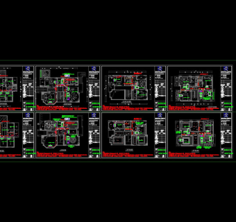 凝香园空调平面图cad建筑图纸