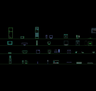 CAD电器设备常用图块