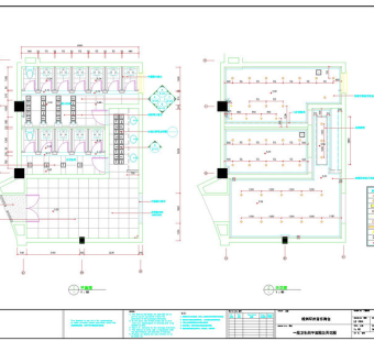一层卫生间平面cad图纸