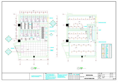 一层卫生间平面cad图纸