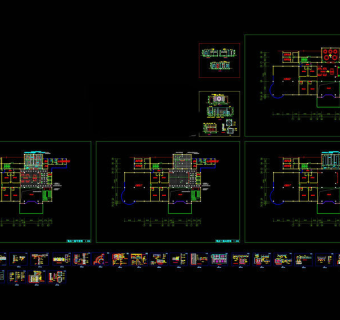 饭店局部空间装饰图cad图纸