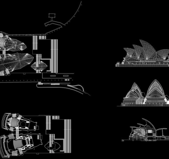 悉尼歌剧院cad图纸