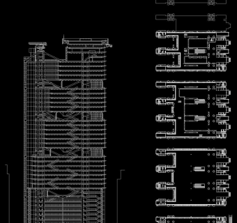 香港汇丰银行cad图纸