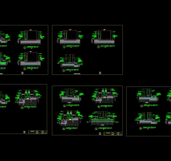 酒店门槛石详图集cad图纸