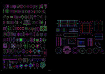 家居CAD图块餐桌