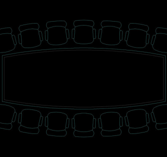 会议桌cad图纸