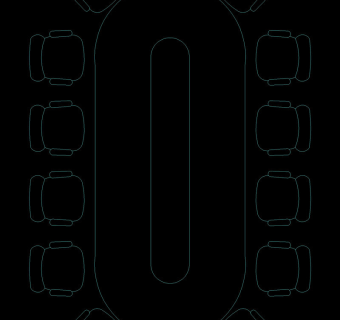 会议桌cad图块