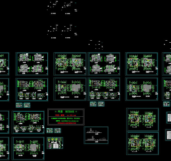中西独院别墅cad图纸
