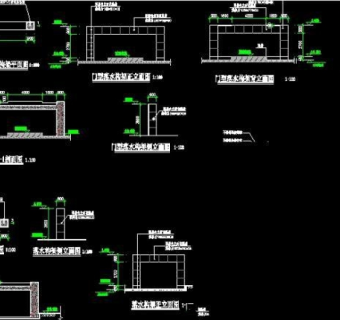 某公园景观水景CAD图纸节点详图