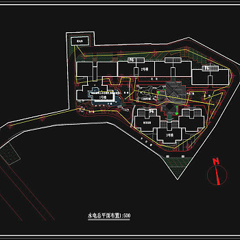 住宅平面cad图稿素材