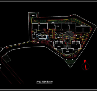 住宅平面cad图稿素材