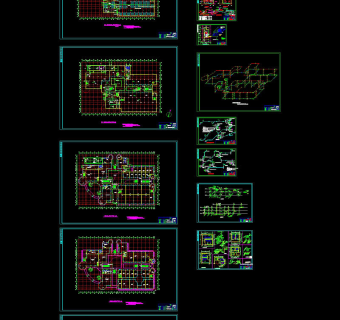 休闲广场cad图纸