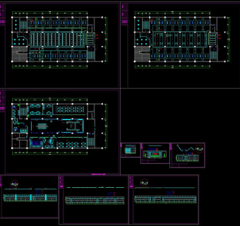 办公室全套装修cad图纸