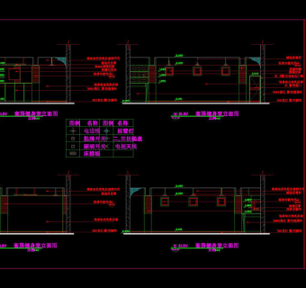 健身房立面cad图纸