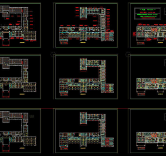 某办公楼装饰设计天花吊顶平面图cad图纸