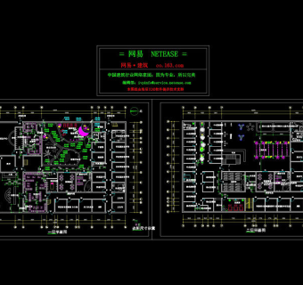 某洗浴中心内部平面布置图cad图纸