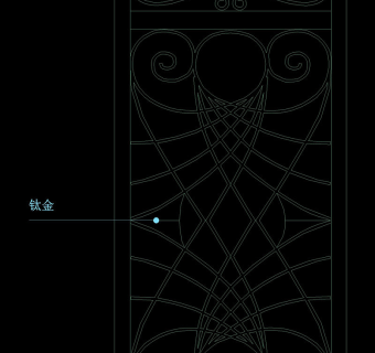门雕花cad图纸