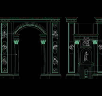 房屋建筑cad图库素材