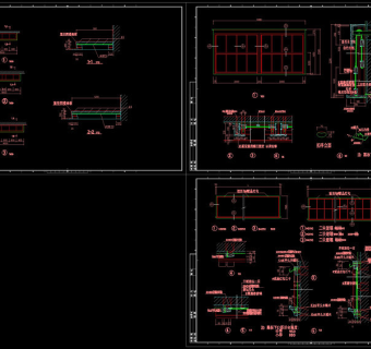 讲台黑板详图cad图纸