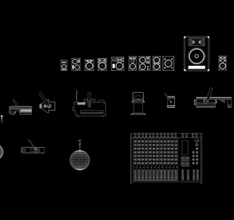 舞台设备cad图纸