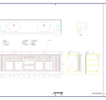 卫生间cad图纸素材