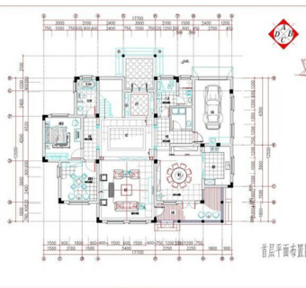 欧式别墅CAD图纸