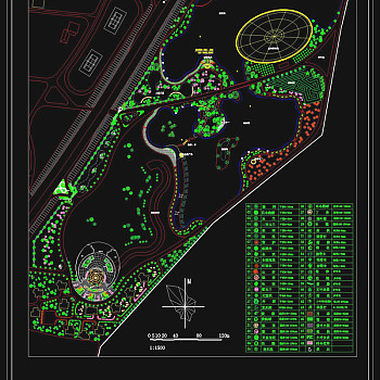 南区总绿化cad景观图纸