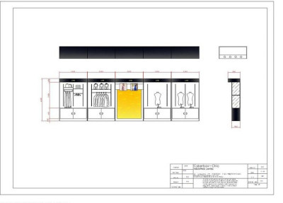 衣橱展示柜CAD