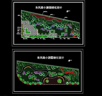 游园绿化设计区CAD图