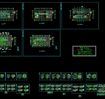 中餐厅cad图纸素材