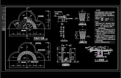 喷泉广场CAD图纸