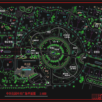 滨江园林cad图纸