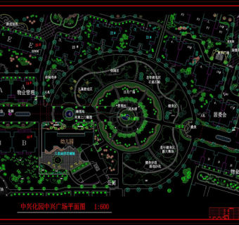 滨江园林cad图纸