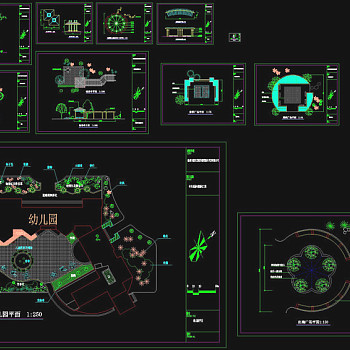 建筑小品cad图纸